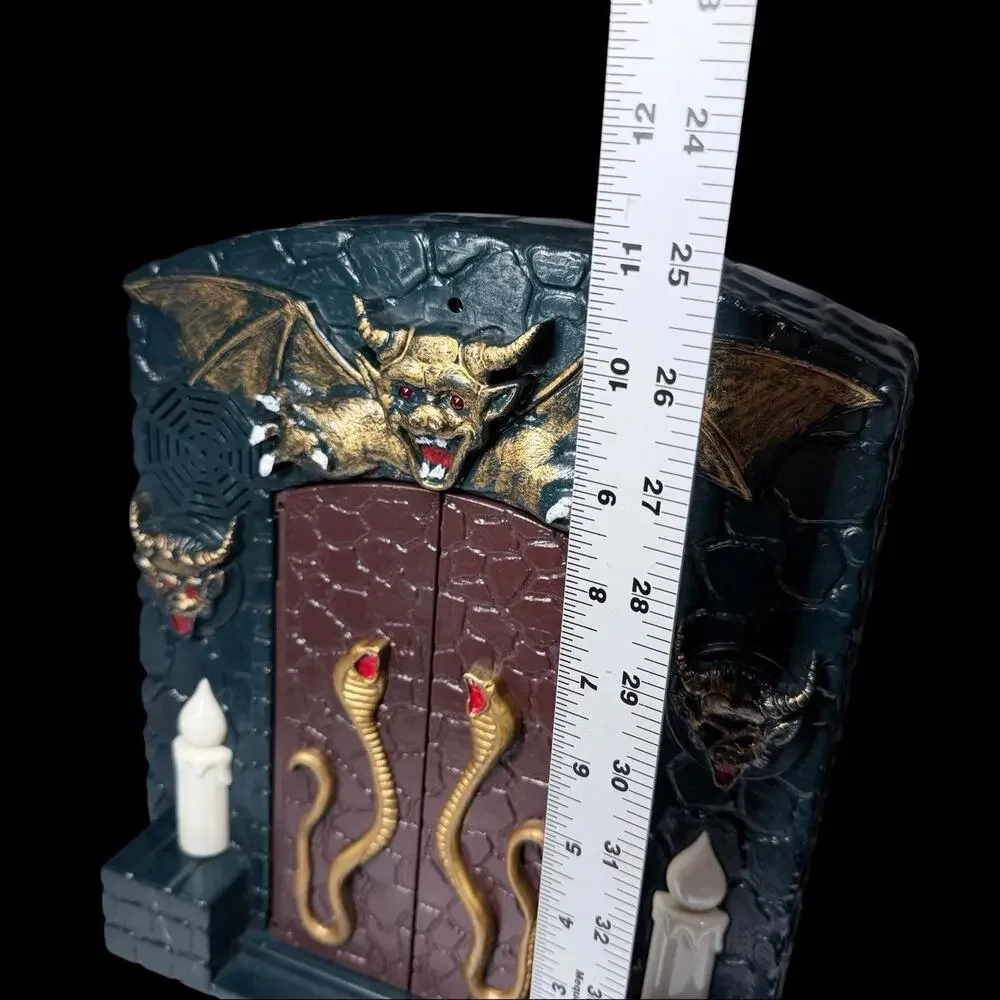 Vtg MSR 1993 The Haunted House Animated Dracula Skeleton Halloween Prop Works